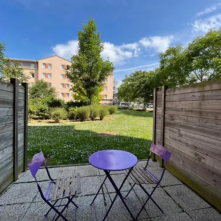 Acajou, Studio Avec Terrasse Et Parking Prive Caen Esterno foto