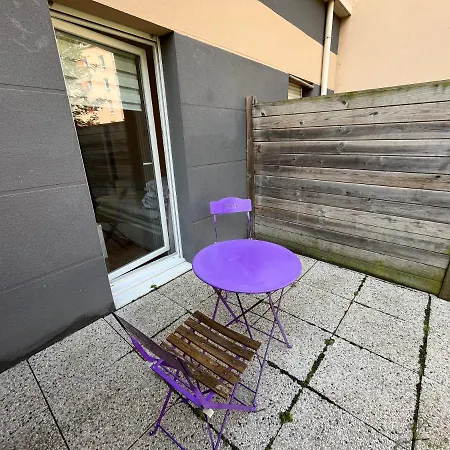 Acajou, Studio Avec Terrasse Et Parking Prive Caen Esterno foto